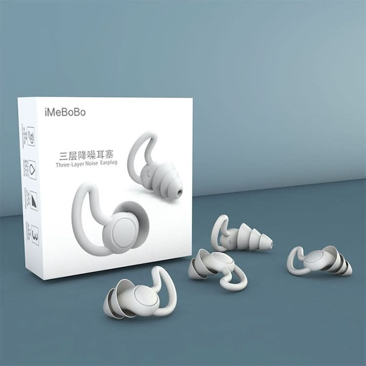 iMeBoBo A1 Shark Fin Version Nano Silicone Sleeping Noise Reduction Earplugs