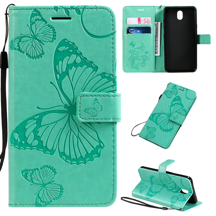 Pressed Printing Butterfly Pattern Horizontal Flip PU Leather Case with Holder & Card Slots & Wallet & Lanyard, Series 2 My Store