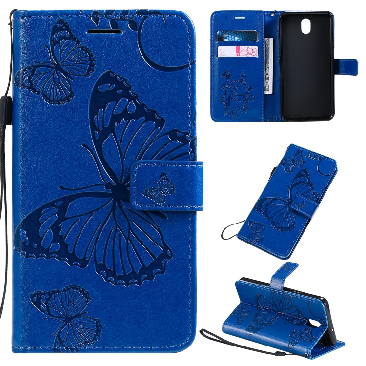 Pressed Printing Butterfly Pattern Horizontal Flip PU Leather Case with Holder & Card Slots & Wallet & Lanyard, Series 2 My Store