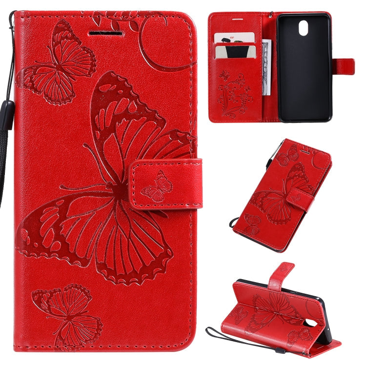 Pressed Printing Butterfly Pattern Horizontal Flip PU Leather Case with Holder & Card Slots & Wallet & Lanyard, Series 2 My Store