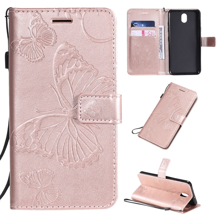 Pressed Printing Butterfly Pattern Horizontal Flip PU Leather Case with Holder & Card Slots & Wallet & Lanyard, Series 2 My Store