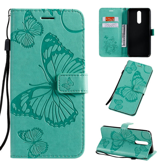 Pressed Printing Butterfly Pattern Horizontal Flip PU Leather Case with Holder & Card Slots & Wallet & Lanyard, Series 1