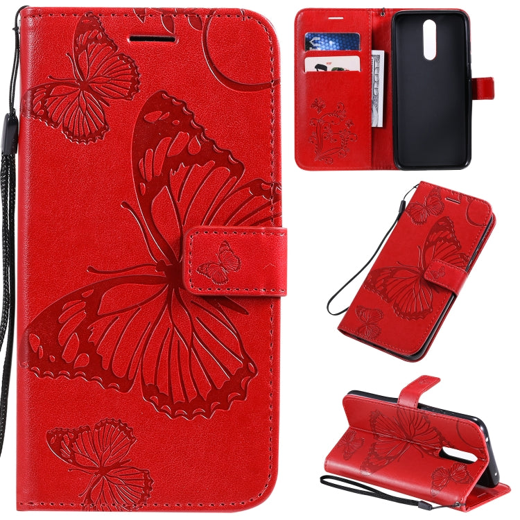 Pressed Printing Butterfly Pattern Horizontal Flip PU Leather Case with Holder & Card Slots & Wallet & Lanyard, Series 1 My Store