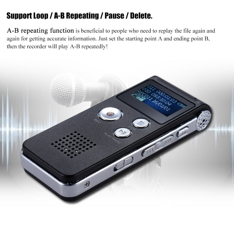 USB Dictaphone Digital Audio Voice Recorder with WAV MP3 Player VAR Function Reluova