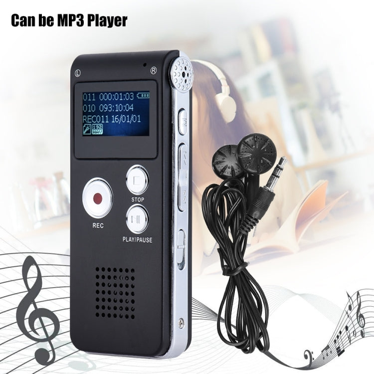 USB Dictaphone Digital Audio Voice Recorder with WAV MP3 Player VAR Function