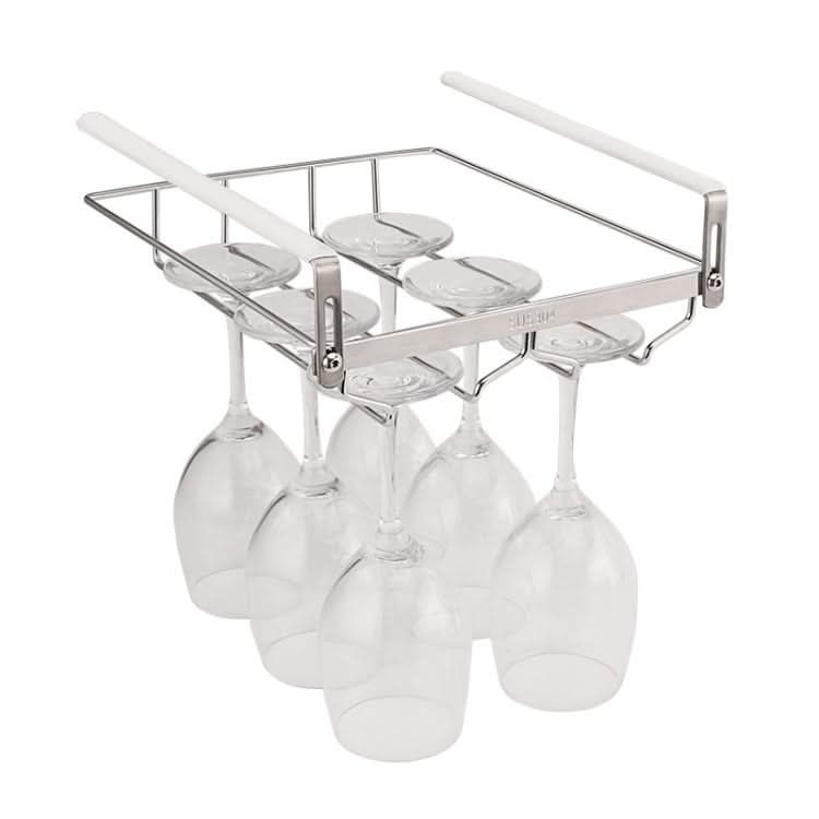 304 Stainless Steel Hanging Wine Glass Shelf Drain Rack Cup Holder - Reluova