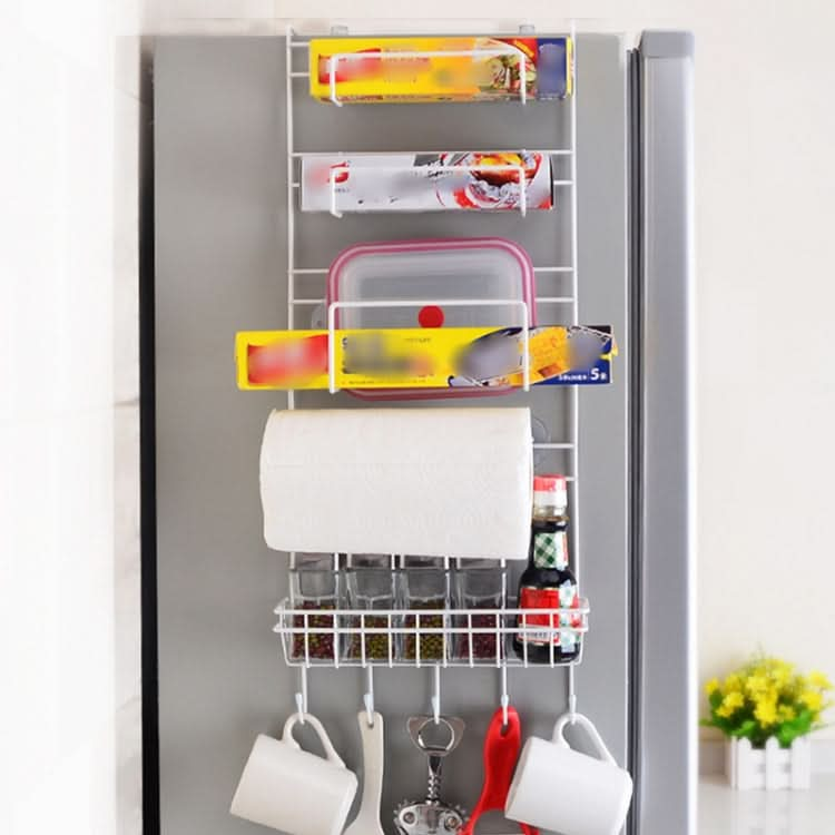 Multi-layer Fridge Storage Rack Side Shelf Sidewall Holder Multi-function Kitchen Organizer Household