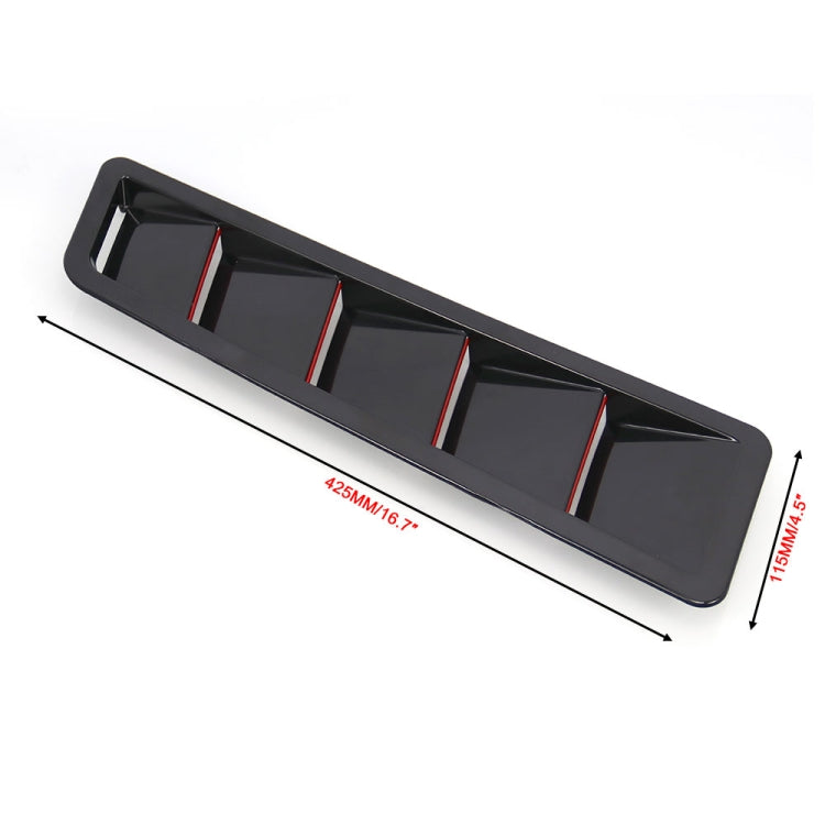 2 in 1 Car Air Intake Scoop Bonnet Hood Vent Louver Cooling Panel Trim Set-Reluova