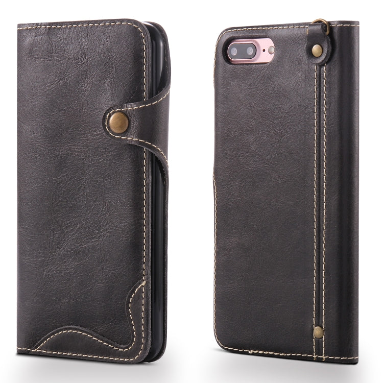 Denior Oil Wax Cowhide Magnetic Button Horizontal Flip Leather Case with Card Slots & Wallet, Series 3 My Store