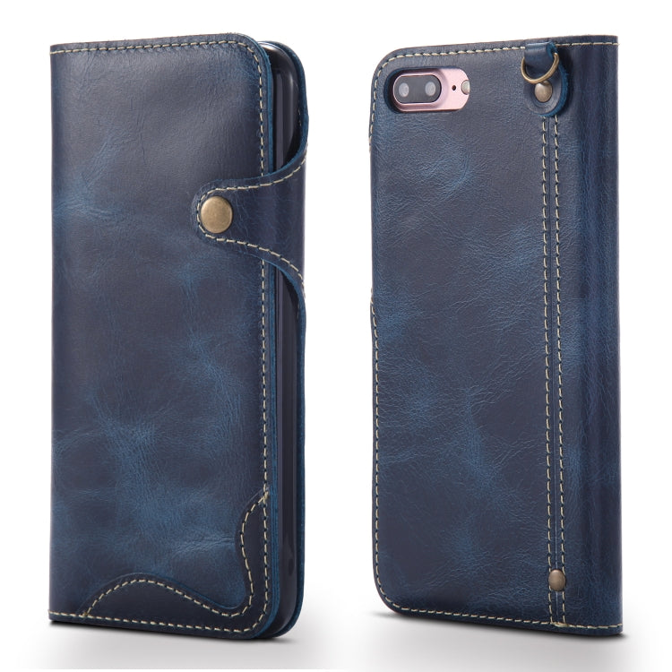 Denior Oil Wax Cowhide Magnetic Button Horizontal Flip Leather Case with Card Slots & Wallet, Series 3 My Store