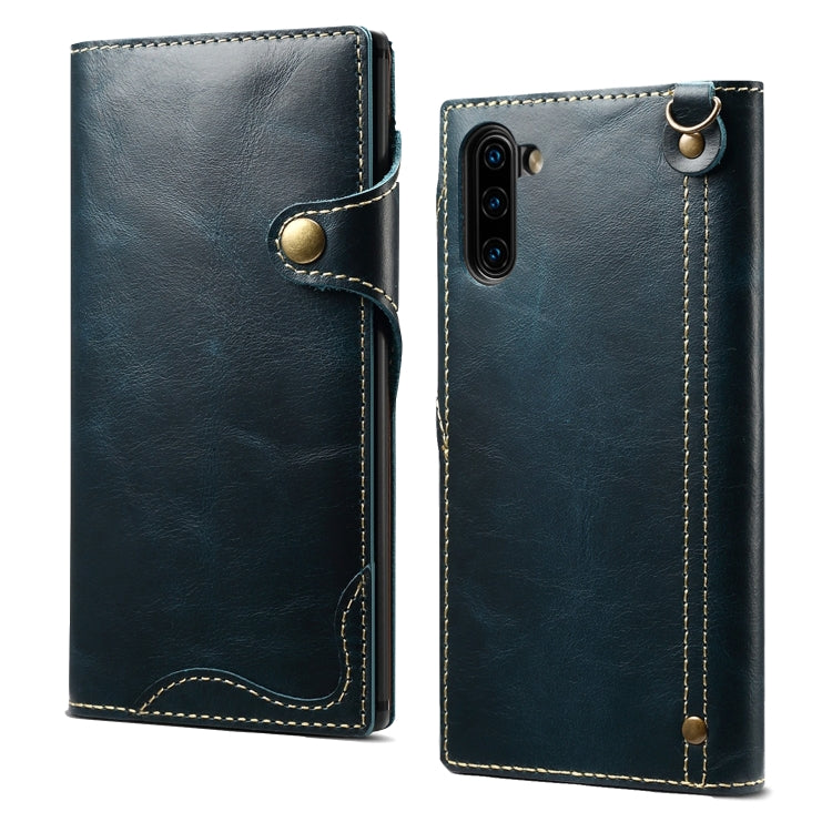 Denior Oil Wax Cowhide Magnetic Button Horizontal Flip Leather Case with Card Slots & Wallet, Series 1 My Store