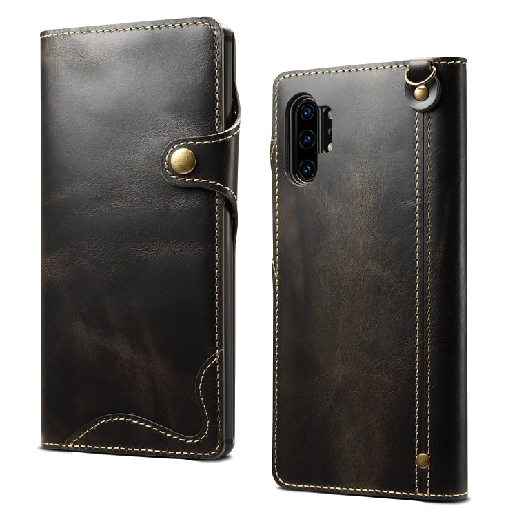 Denior Oil Wax Cowhide Magnetic Button Horizontal Flip Leather Case with Card Slots & Wallet, Series 2 My Store