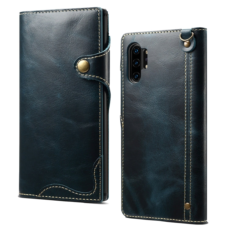 Denior Oil Wax Cowhide Magnetic Button Horizontal Flip Leather Case with Card Slots & Wallet, Series 2 My Store