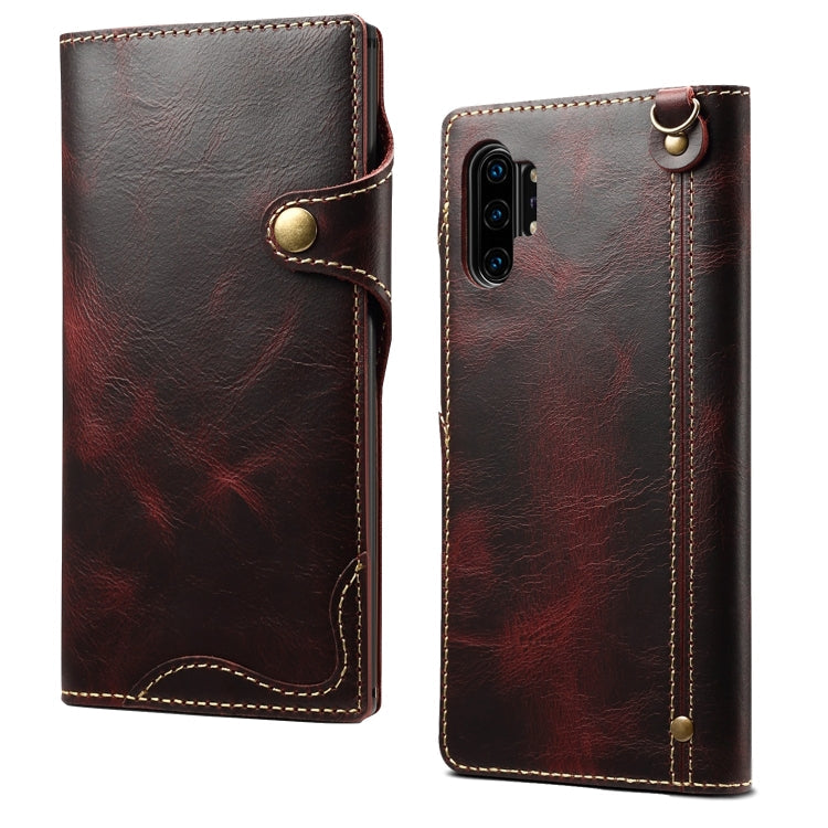 Denior Oil Wax Cowhide Magnetic Button Horizontal Flip Leather Case with Card Slots & Wallet, Series 2 My Store