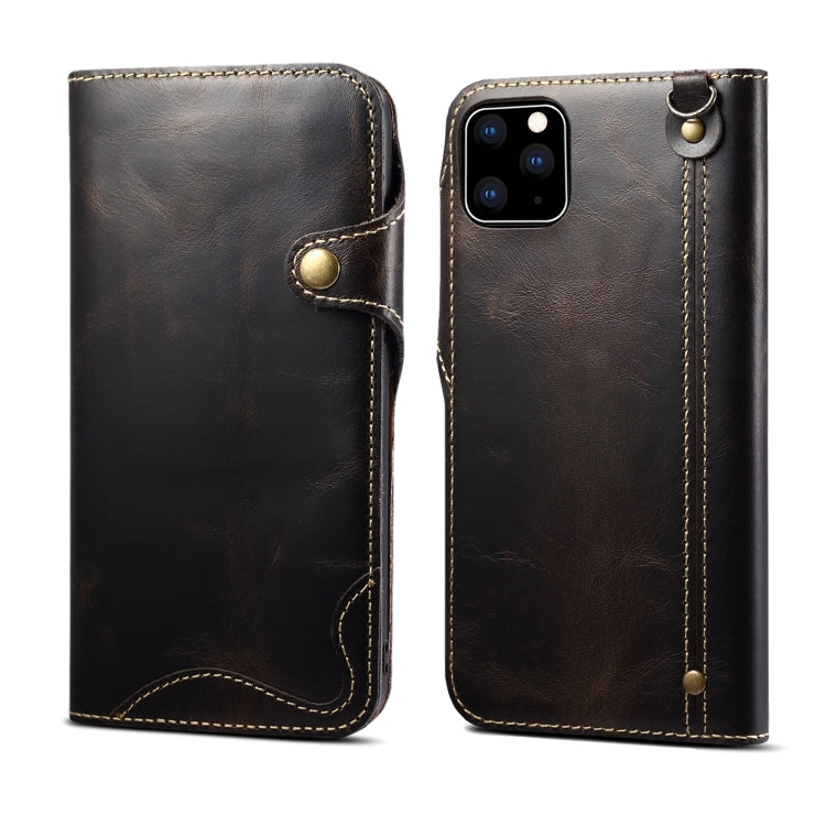 Denior Oil Wax Cowhide Magnetic Button Horizontal Flip Leather Case with Card Slots & Wallet, Series 1 My Store