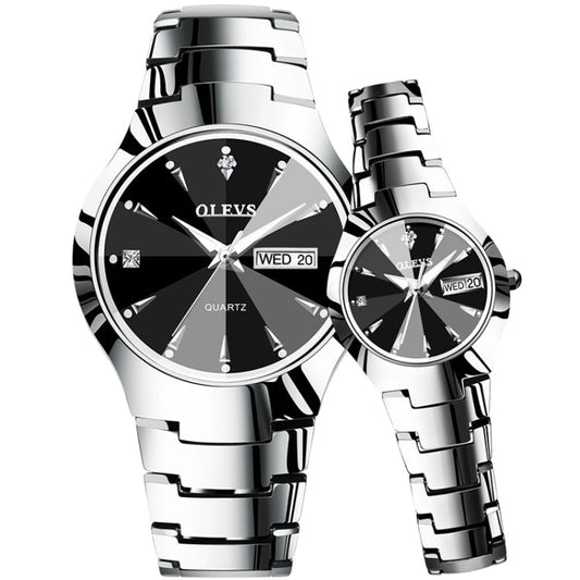 OLEVS 8697 Couple Fashion Waterproof Luminous Quartz Watch Reluova