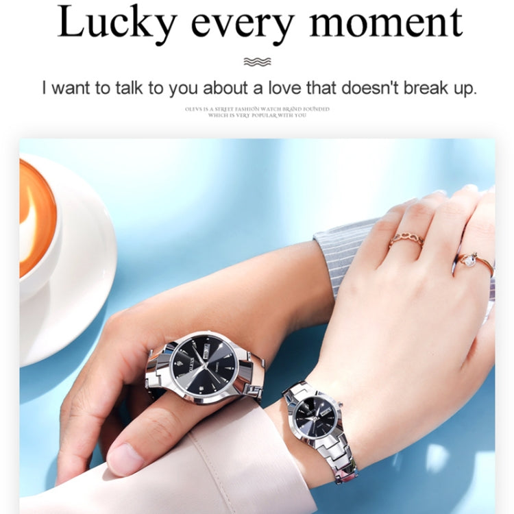 OLEVS 8697 Couple Fashion Waterproof Luminous Quartz Watch Reluova