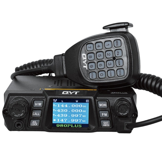 QYT KT-980 Plus 75W(VHF) / 55W(UHF) Dual Band Mobile Radio Station for Car Vehicle