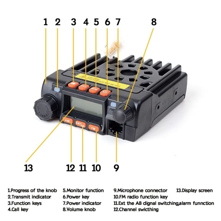 QYT KT-8900 25W Dual Band Mobile Radio Car Walkie Talkie with Display My Store