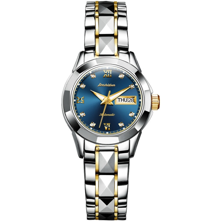 JIN SHI DUN 8813 Fashion Waterproof Luminous Automatic Mechanical Watch