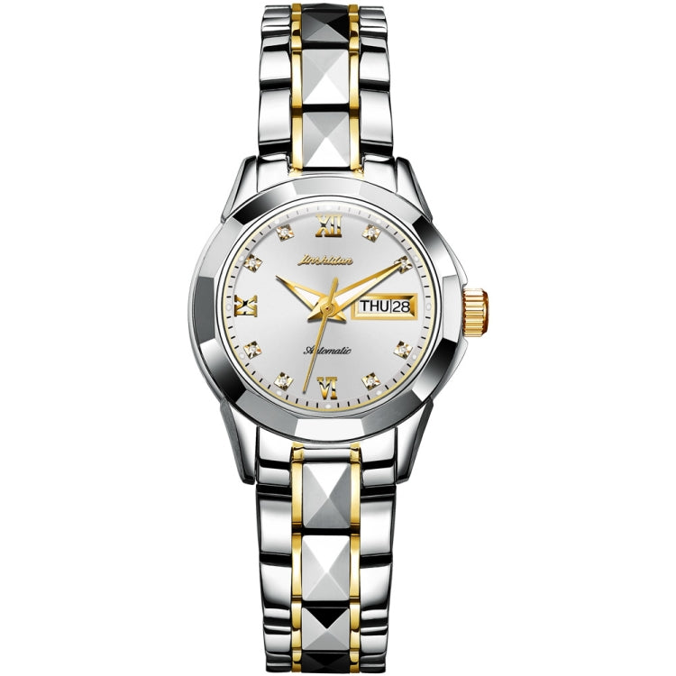 JIN SHI DUN 8813 Fashion Waterproof Luminous Automatic Mechanical Watch