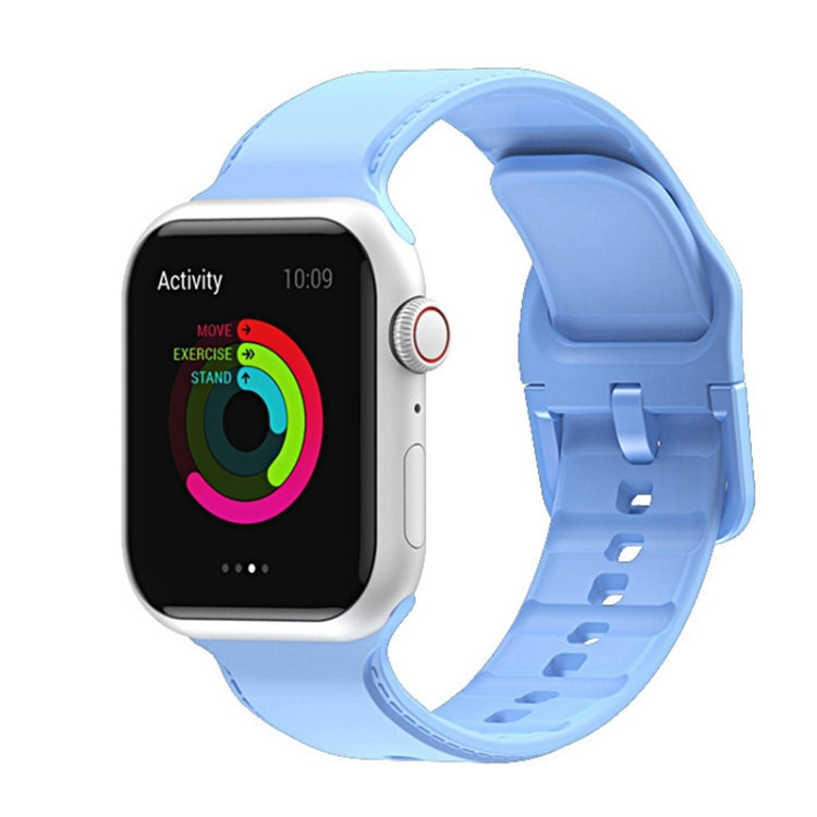 Silicone Stitching Watchband For Apple Watch Series