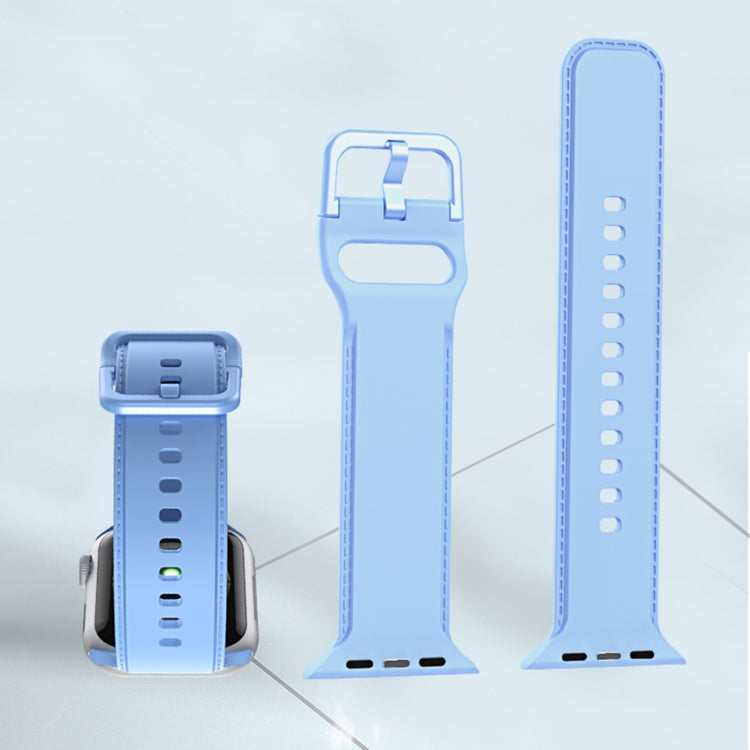 Silicone Stitching Watchband For Apple Watch Series