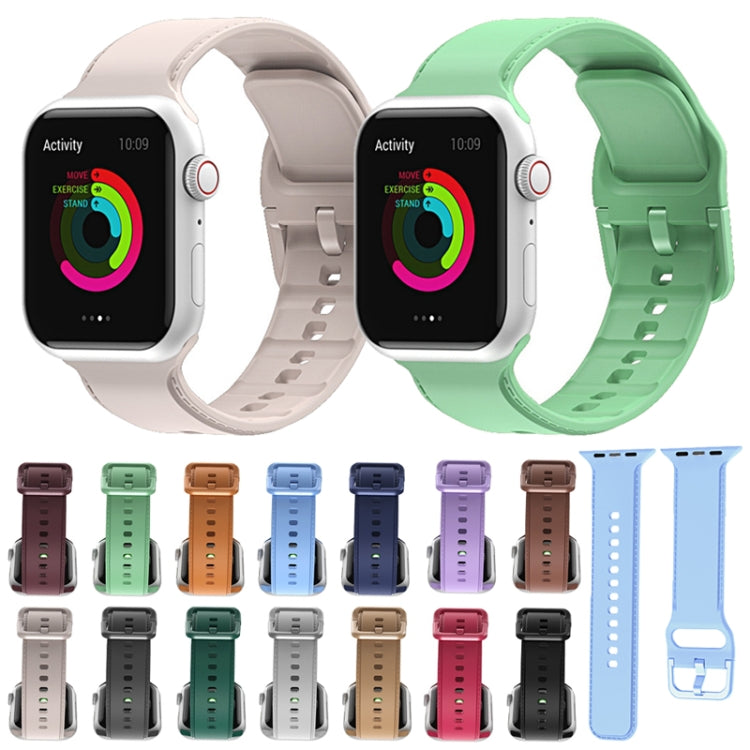 Silicone Stitching Watchband For Apple Watch Series