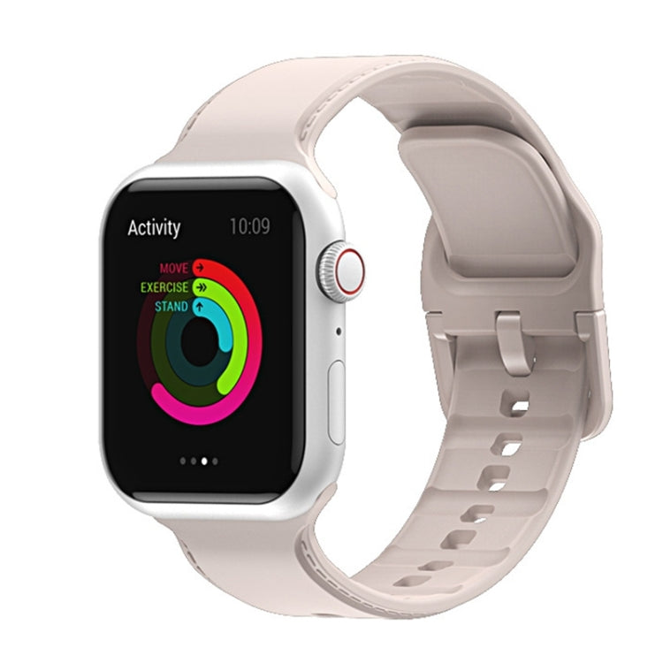 Silicone Stitching Watchband For Apple Watch Series