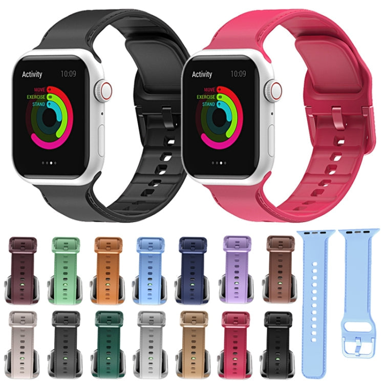 Silicone Stitching Watchband For Apple Watch Series