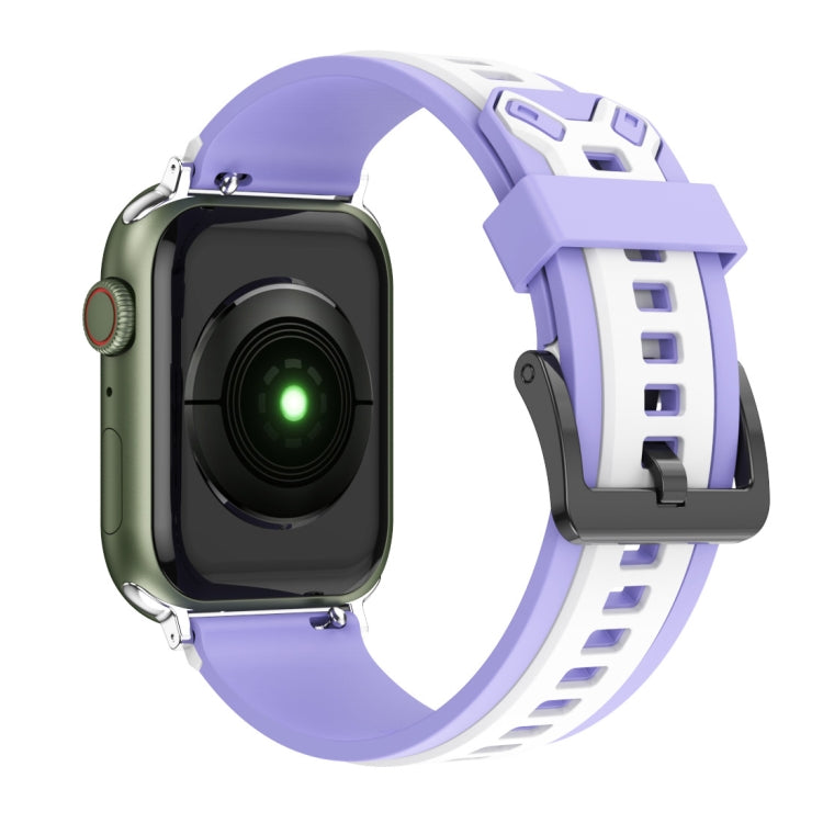 Two-Color Silicone Watchband For Apple Watch Series