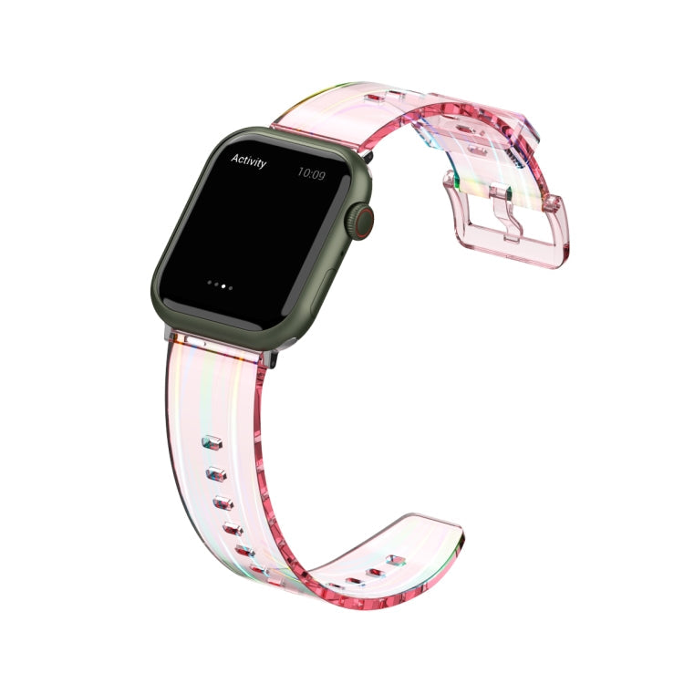 Aurora Transparent Silicone Watchband For Apple Watch Series