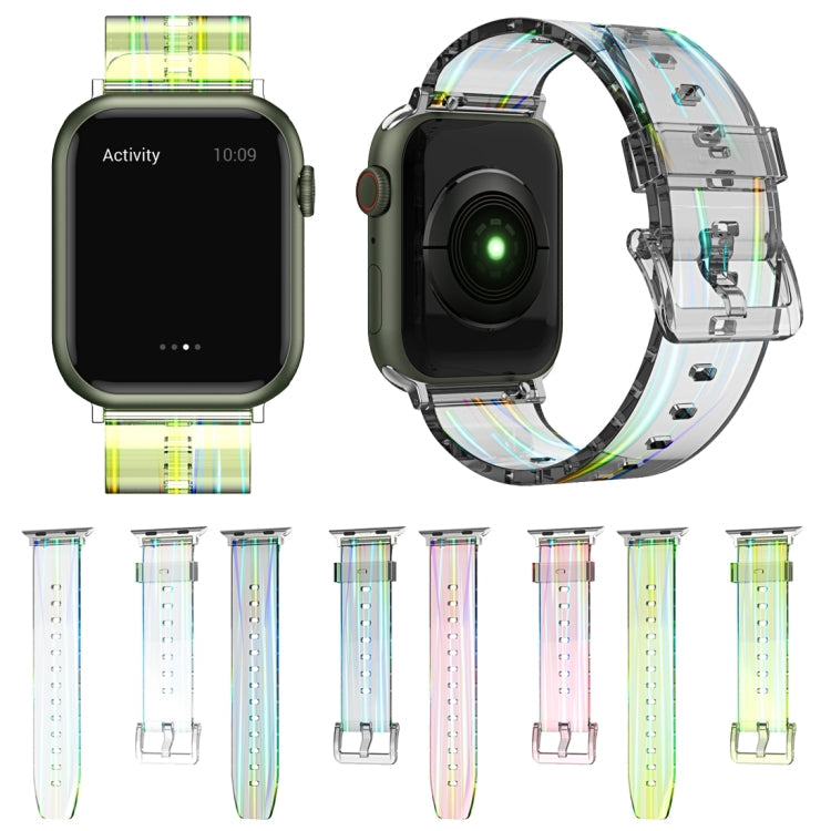 Aurora Transparent Silicone Watchband For Apple Watch Series