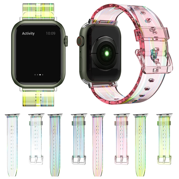 Aurora Transparent Silicone Watchband For Apple Watch Series