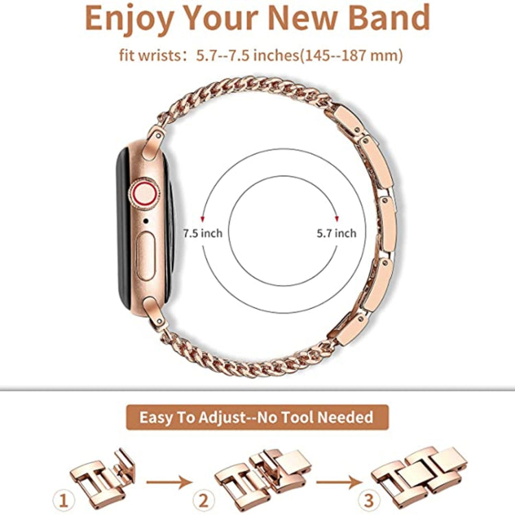 Thin Chain Steel Watchband For Apple Watch Series