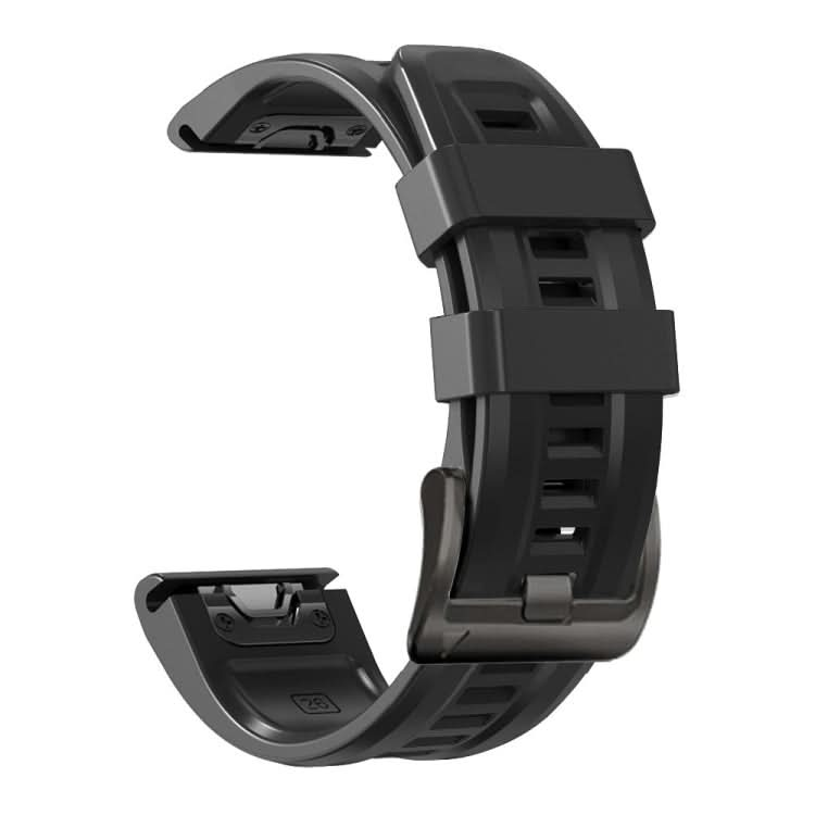 Black Buckle Silicone Watchband