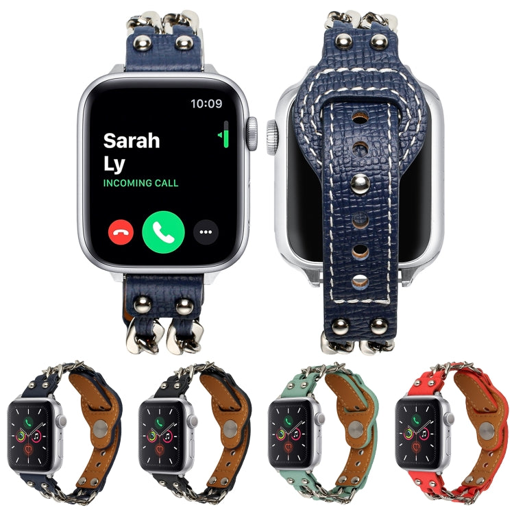 Genuine Leather Watchband For Apple Watch Series