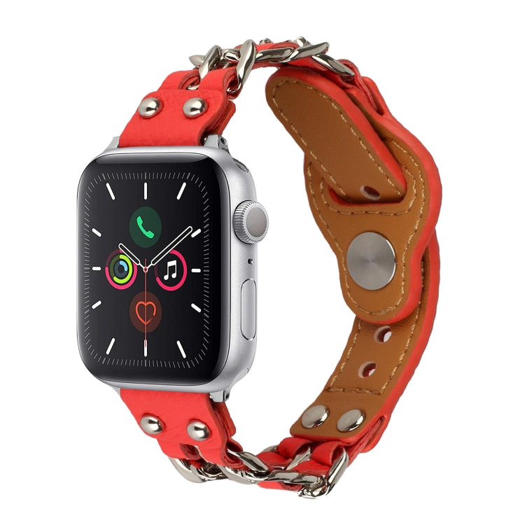 Genuine Leather Watchband For Apple Watch Series