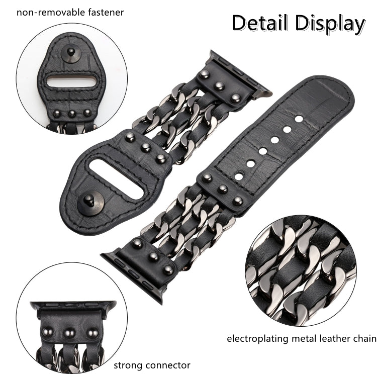 Genuine Leather Male Style Watchband For Apple Watch Series