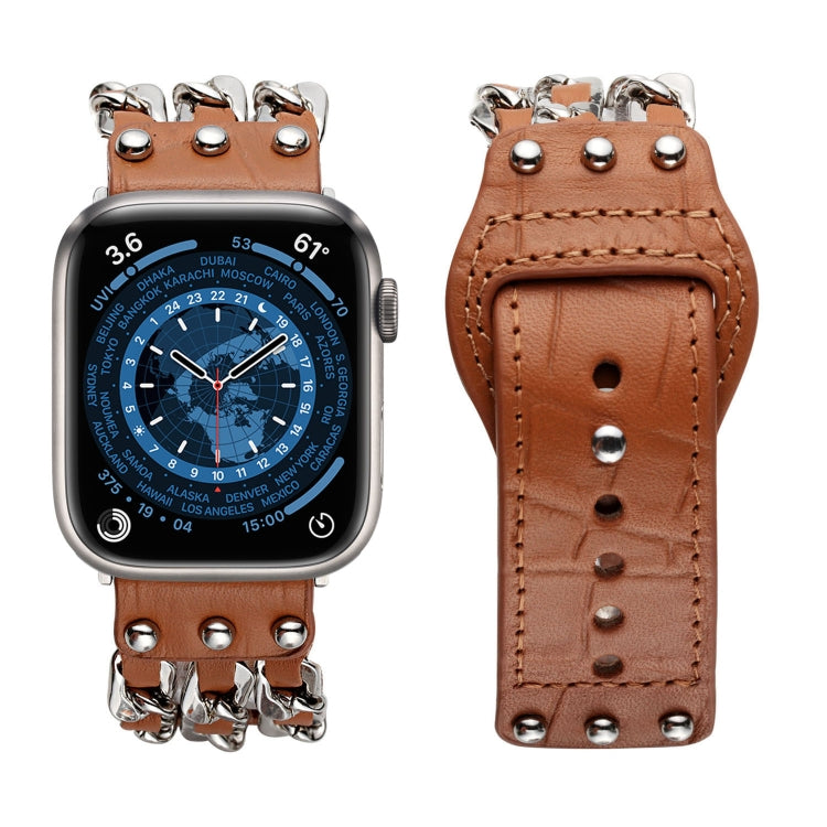 Genuine Leather Male Style Watchband For Apple Watch Series