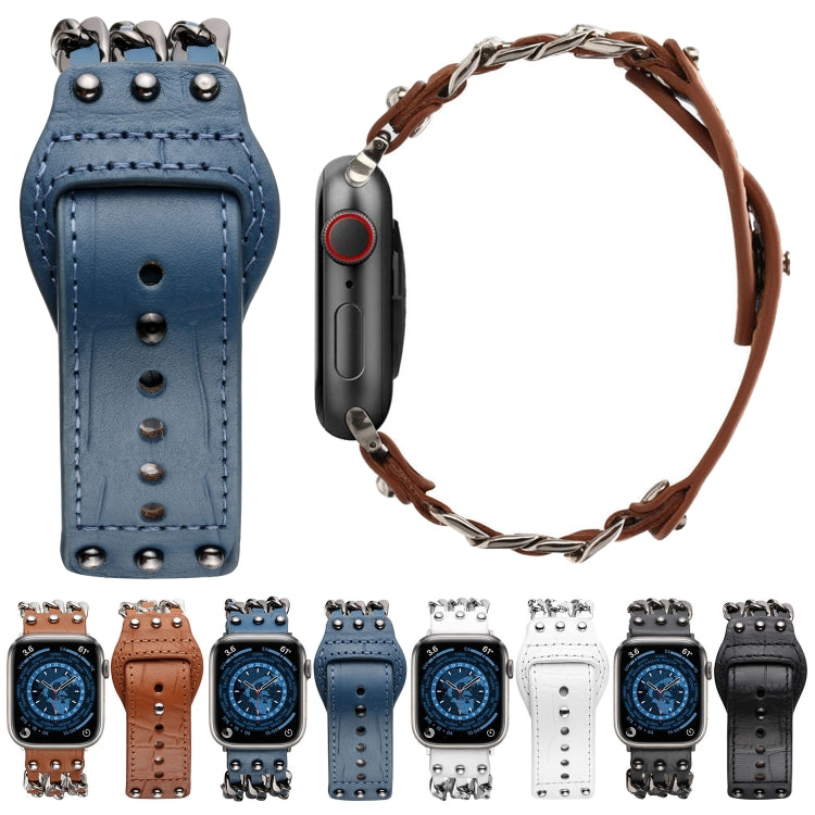 Genuine Leather Male Style Watchband For Apple Watch Series