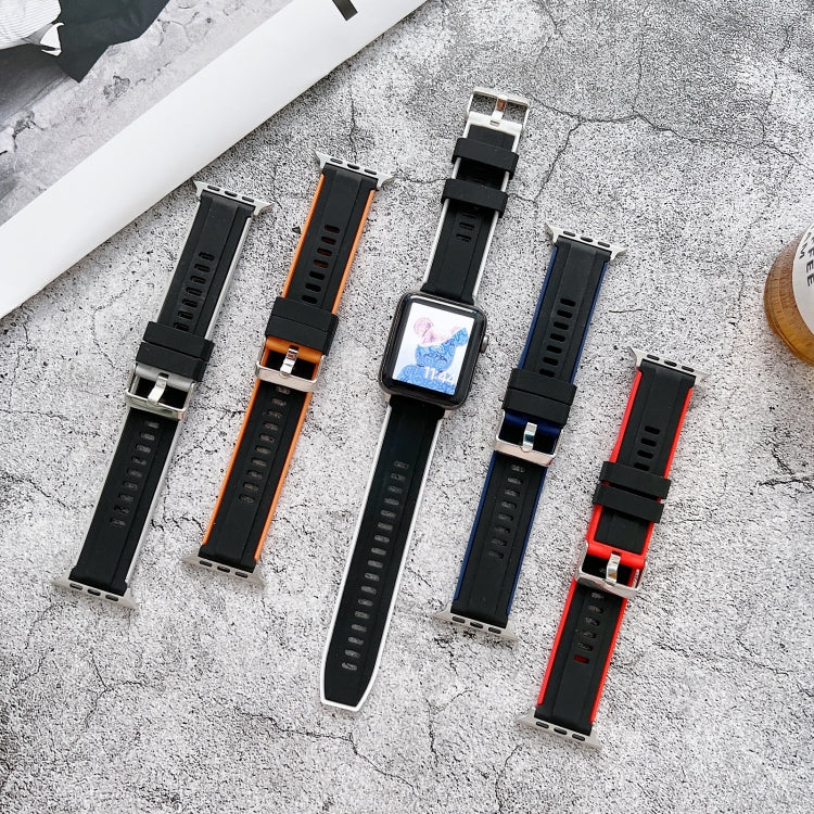 Two-color Silicone Watchband For Apple Watch Series