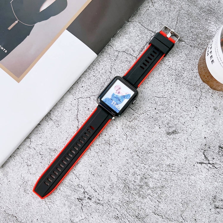 Two-color Silicone Watchband For Apple Watch Series