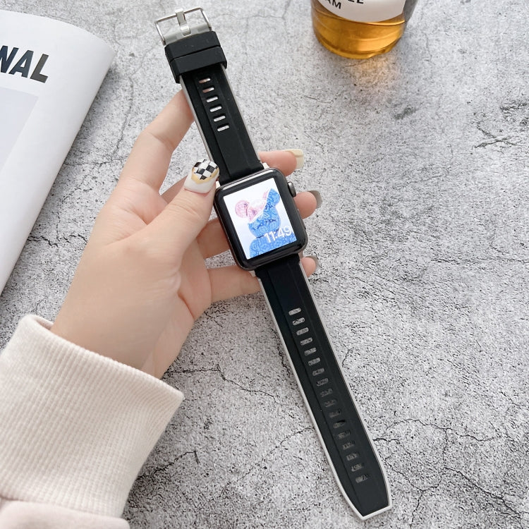 Two-color Silicone Watchband For Apple Watch Series