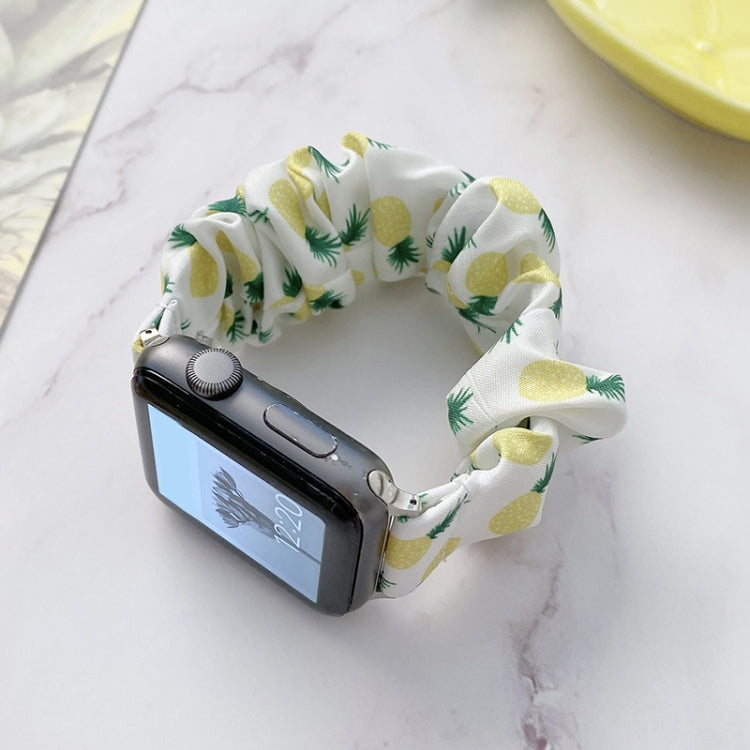 Single Loop Elasticity Cloth Fruit Watchband For Apple Watch Series