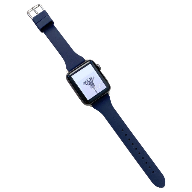 Small Waist Silicone Watchband For Apple Watch Series