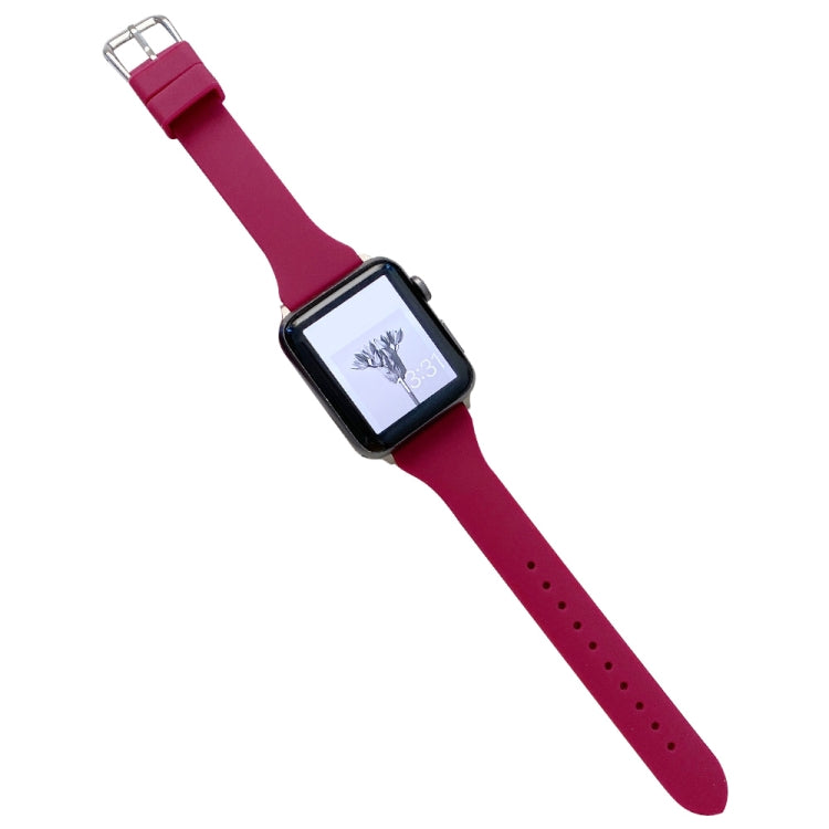 Small Waist Silicone Watchband For Apple Watch Series