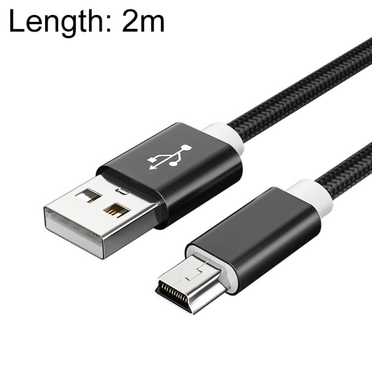 5 PCS Mini USB to USB A Woven Data / Charge Cable for MP3, Camera, Car DVR My Store