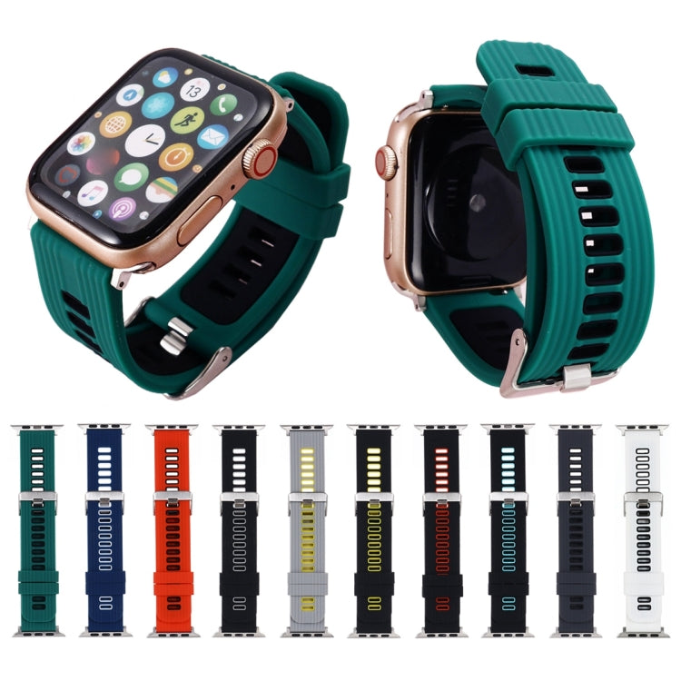 Two-color Silicone Watchband For Apple Watch Series