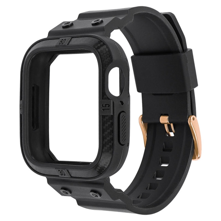 Carbon Fiber Integrated Sport Watchband For Apple Watch Series